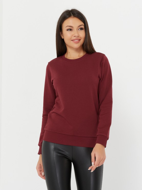 basic sweatshirt merlot