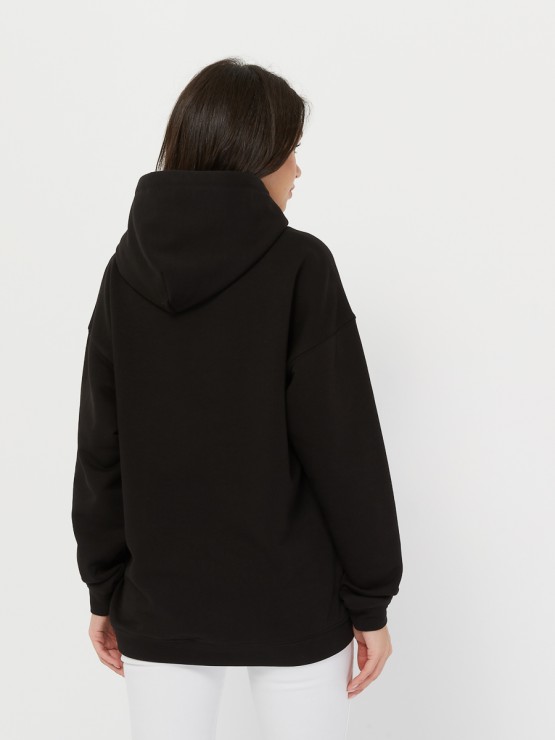 oversized hoodie true black