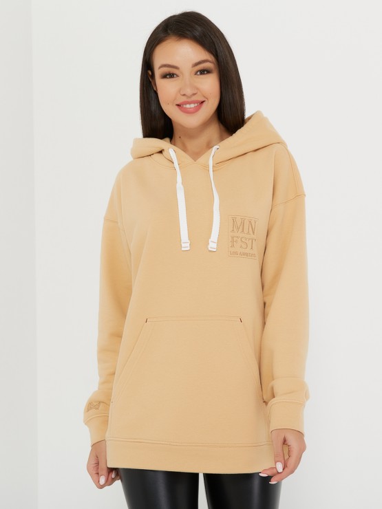 oversized hoodie beige