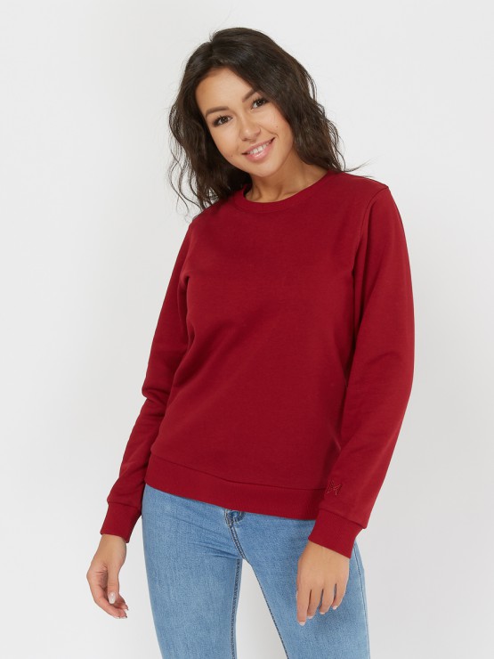 basic sweatshirt cherry